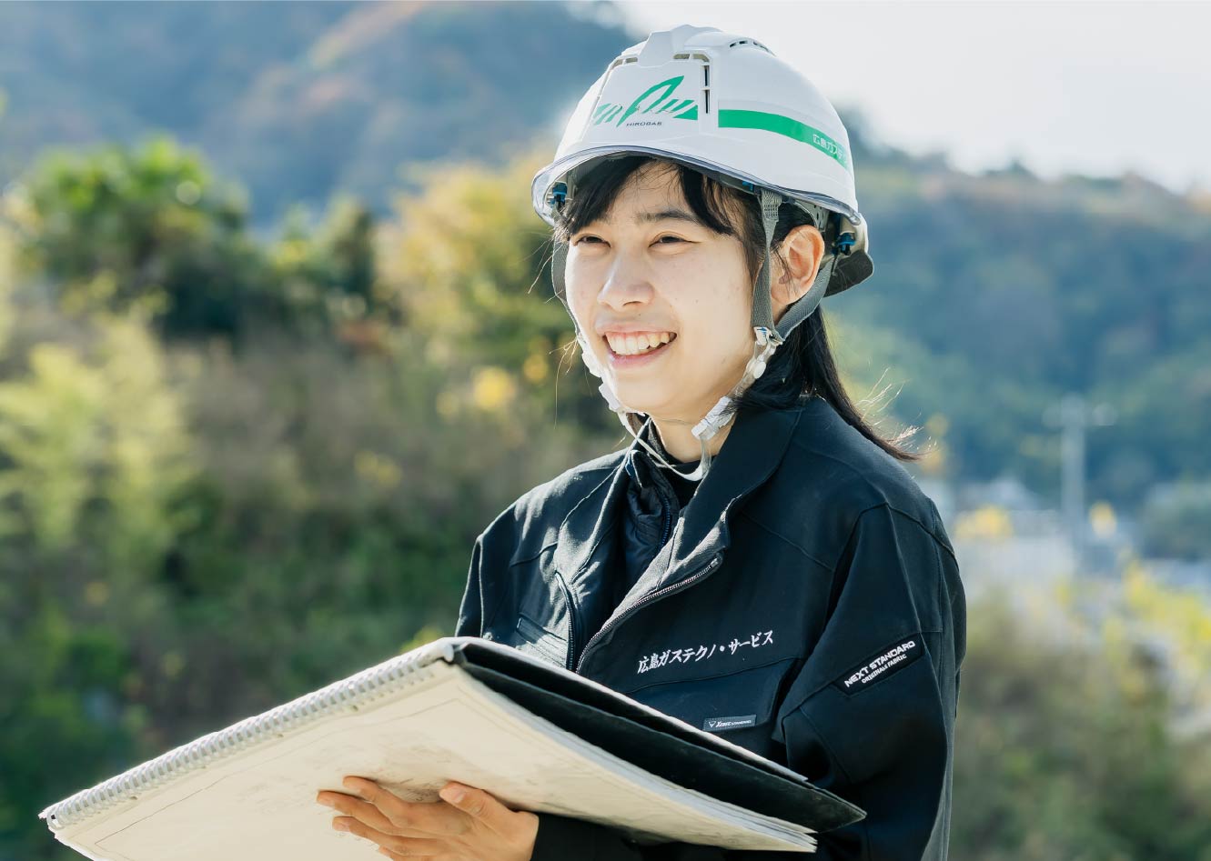 U.Tさんが仕事をしている様子